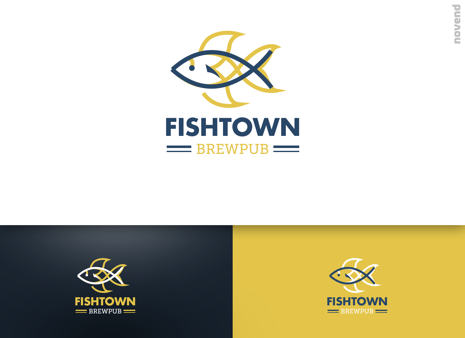 Logo Design by Novend for Fishtown Brewpub  | Design #10869786
