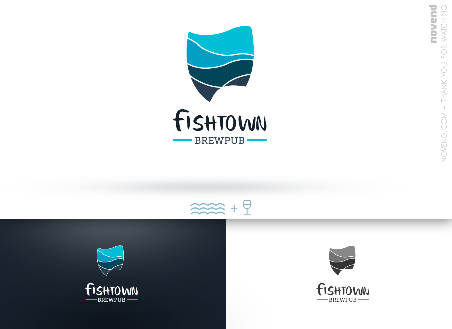 Logo Design by Novend for Fishtown Brewpub  | Design #10878976
