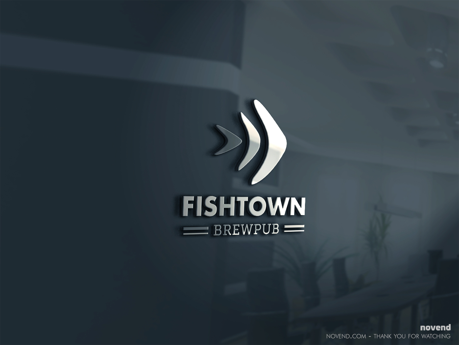 Logo Design by Novend for Fishtown Brewpub  | Design #10898651