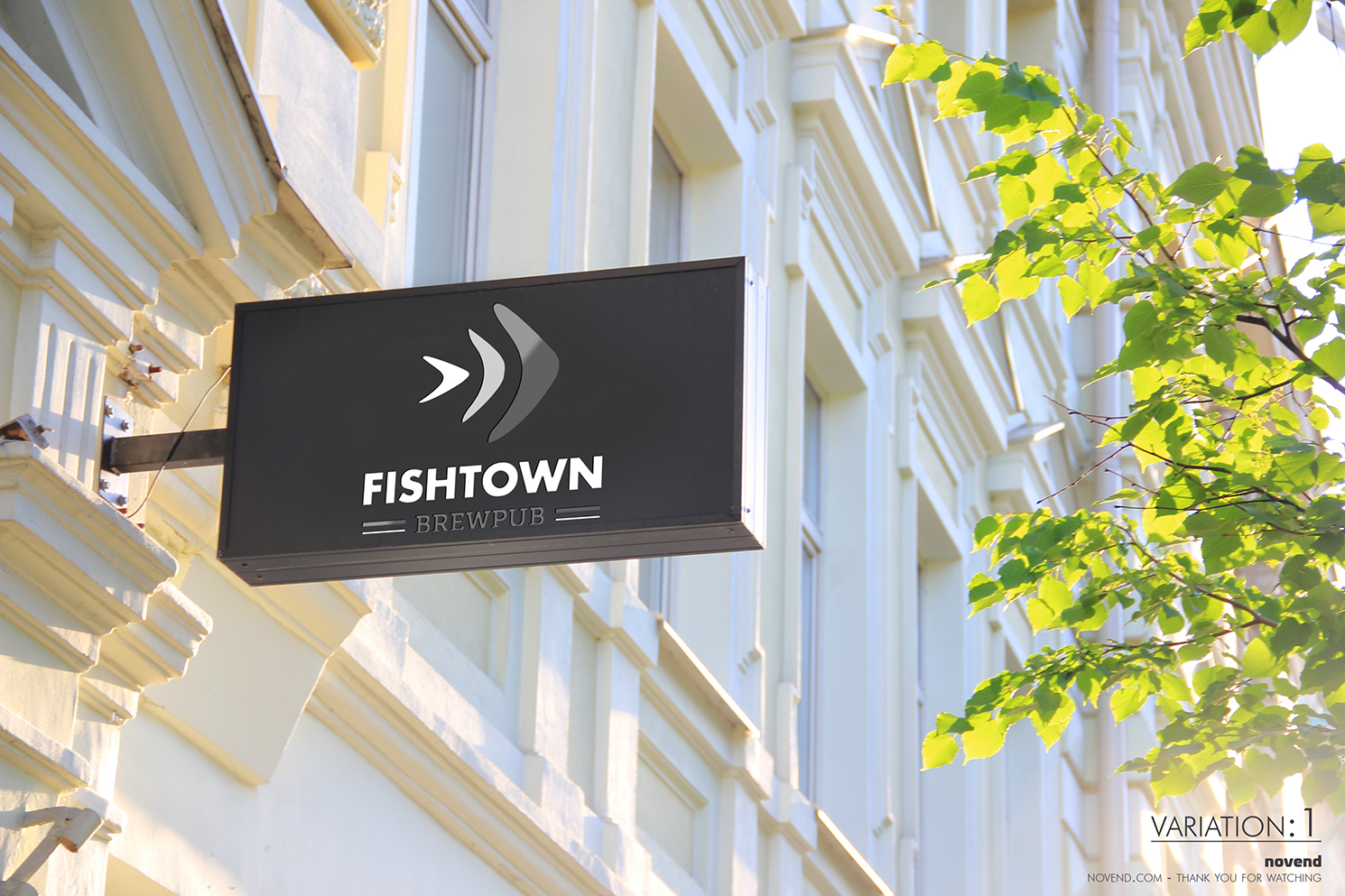 Logo Design by Novend for Fishtown Brewpub  | Design #10898660