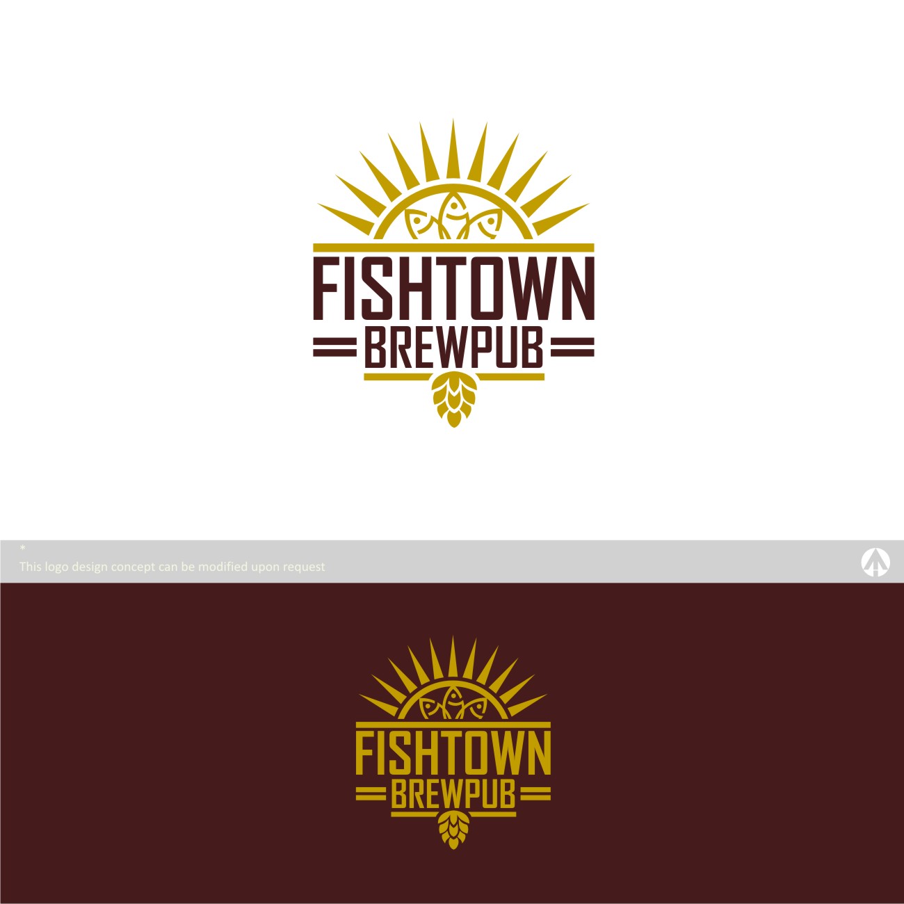 Logo-Design von MBARO für Fishtown Brewpub  | Design #10843694