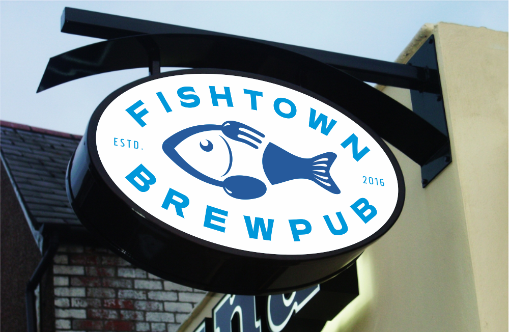 Logo Design by zoran for Fishtown Brewpub  | Design #10772428