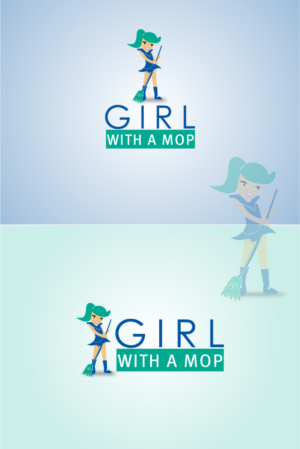 Logo-Design von noman.mak für Girl With A Mop | Design: #10761641