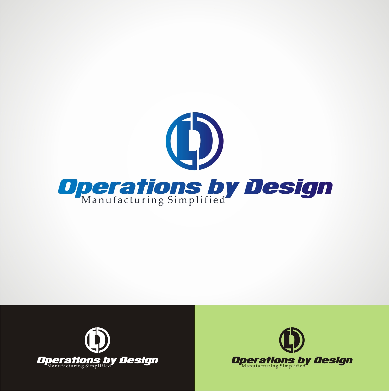 Logo Design by 4AD for Operation by Design LLC | Design #10767461