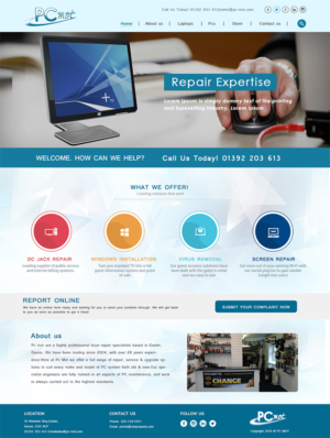 Web Design by TheCodeWire for Pc Mot | Design: #10798986
