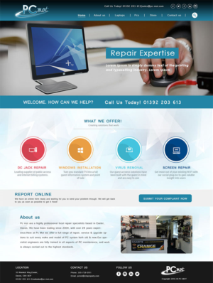 Web Design by TheCodeWire for Pc Mot | Design: #10808987
