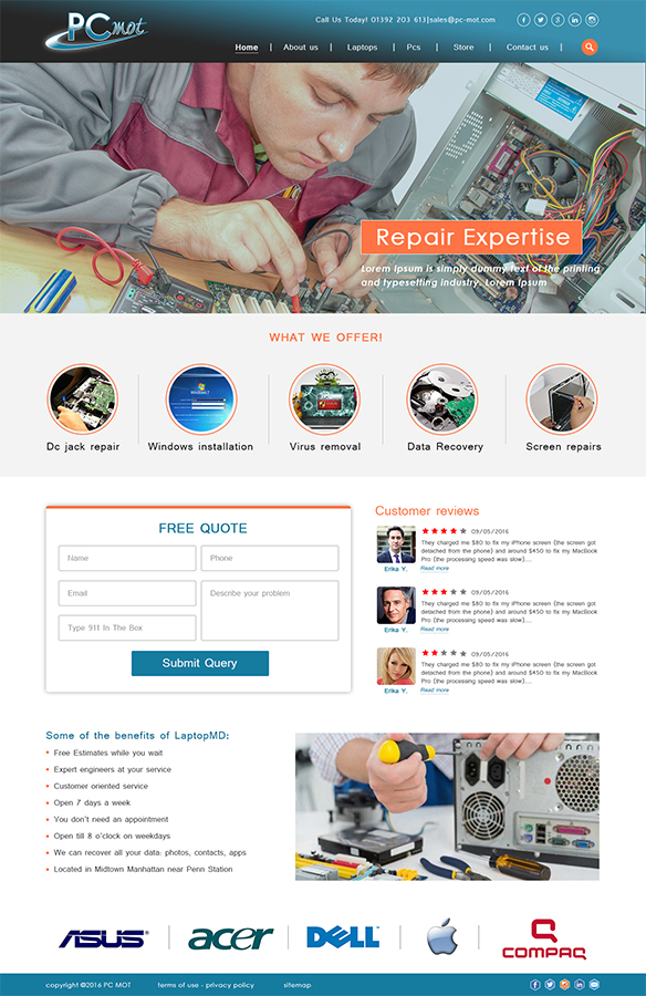 Web Design par TheCodeWire pour Pc Mot | Design #10839164