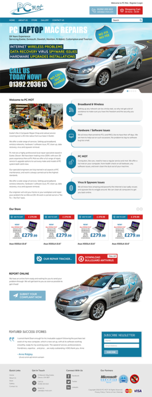 Web Design by RupalTechno for Pc Mot | Design: #10819260