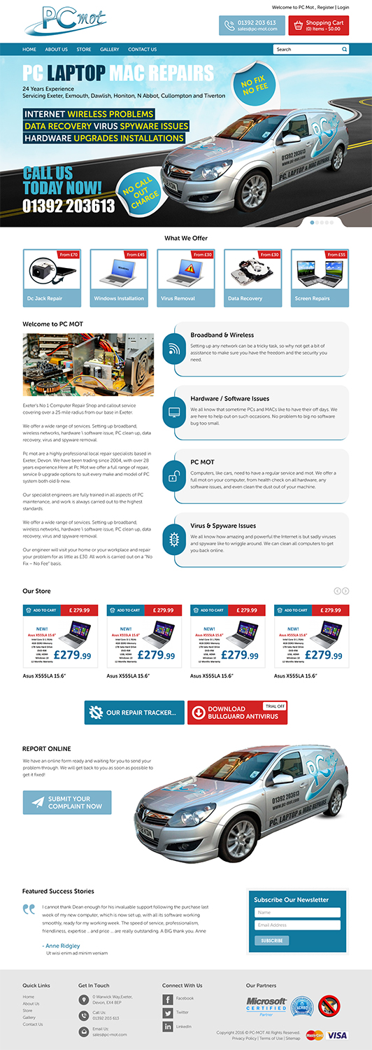 Diseño Web por RupalTechno para Pc Mot | Diseño #10819608