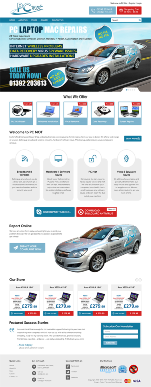 Web Design by RupalTechno for Pc Mot | Design: #10820013