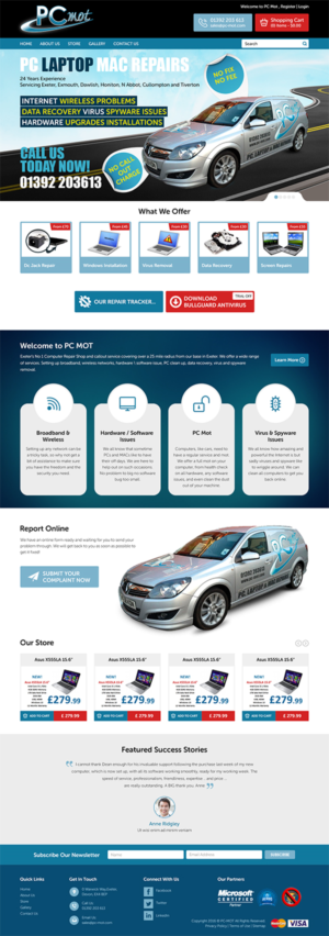 Web Design par RupalTechno pour Pc Mot | Design : #10830292