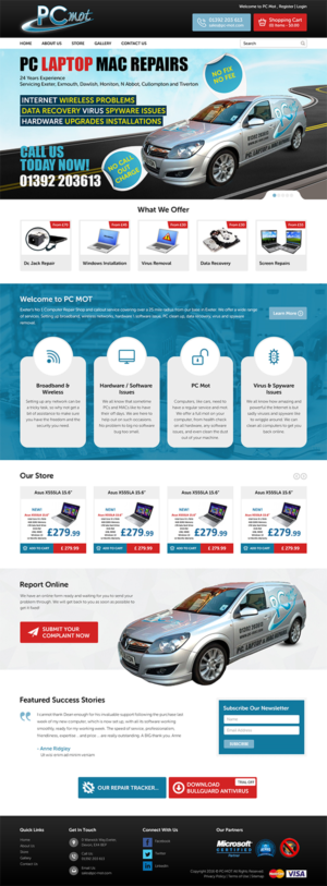 Web Design par RupalTechno pour Pc Mot | Design : #10830315