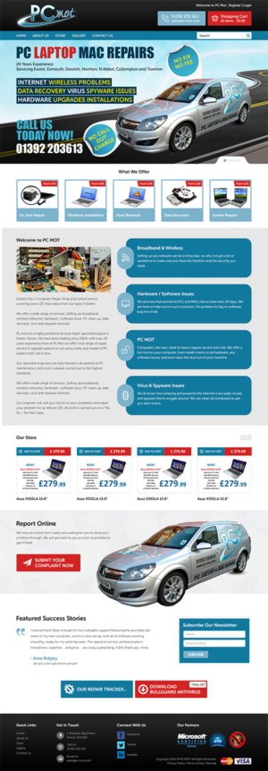Web Design par RupalTechno pour Pc Mot | Design : #10830327