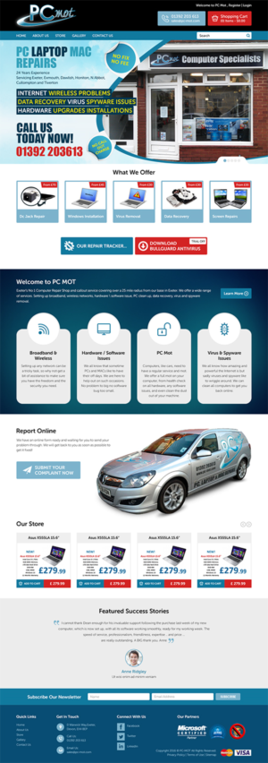 Web Design par RupalTechno pour Pc Mot | Design : #10842090