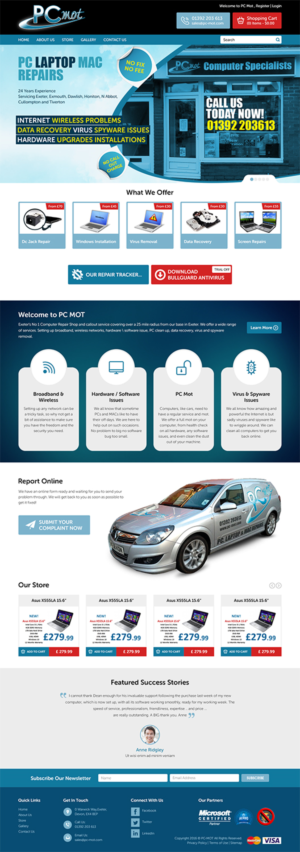 Web Design par RupalTechno pour Pc Mot | Design : #10842094