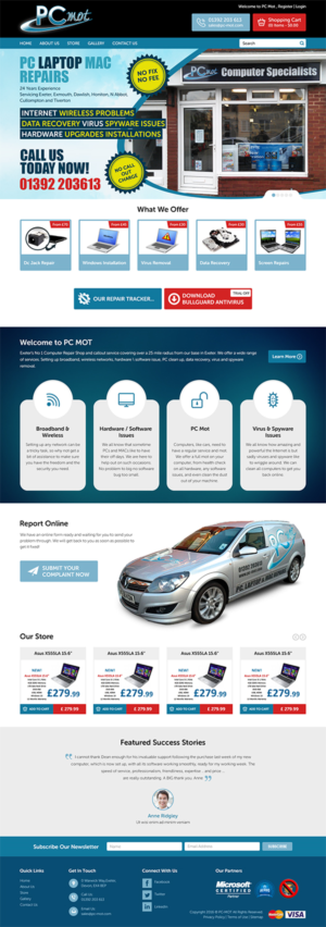 Diseño Web por RupalTechno para Pc Mot | Diseño: #10847803