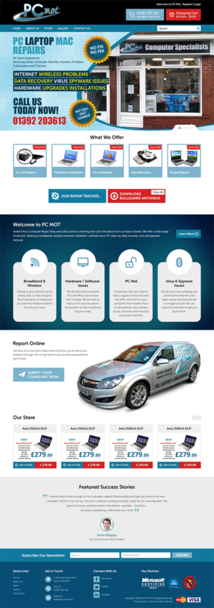 Diseño Web por RupalTechno para Pc Mot | Diseño: #10847806