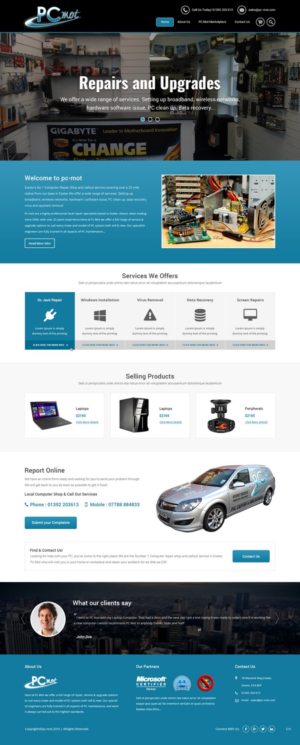 Diseño Web por pb para Pc Mot | Diseño: #10769391
