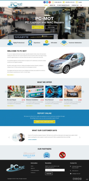 Web Design par pb pour Pc Mot | Design : #10769393