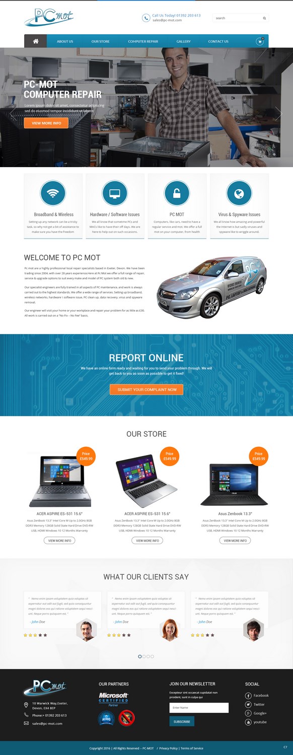 Web Design by pb for Pc Mot | Design #10781071