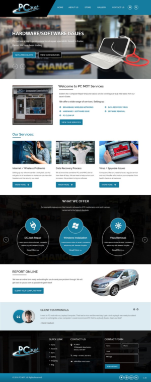 Diseño Web por pb para Pc Mot | Diseño: #10781081
