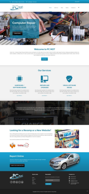 Web Design by pb for Pc Mot | Design: #10793598
