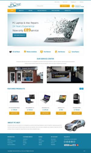 Web Design by pb for Pc Mot | Design: #10793599