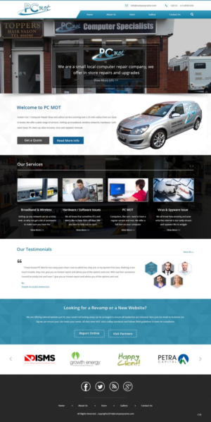 Web Design by pb for Pc Mot | Design: #10793600