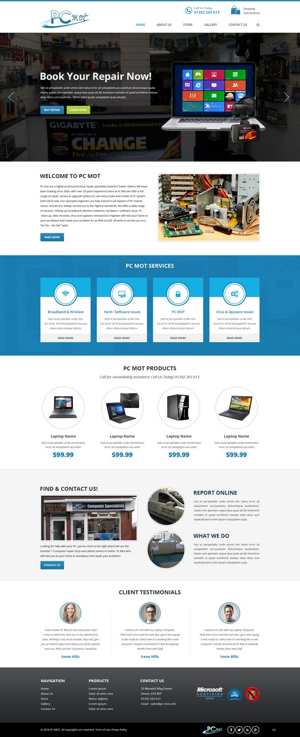 Diseño Web por pb para Pc Mot | Diseño #10797827