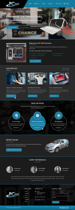 Diseño Web por pb para Pc Mot | Diseño: #10800976