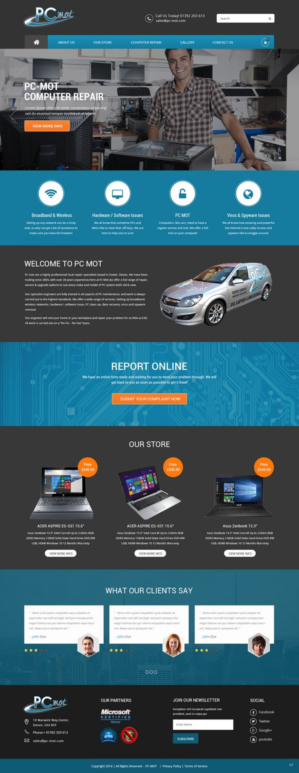 Web Design par pb pour Pc Mot | Design : #10808359