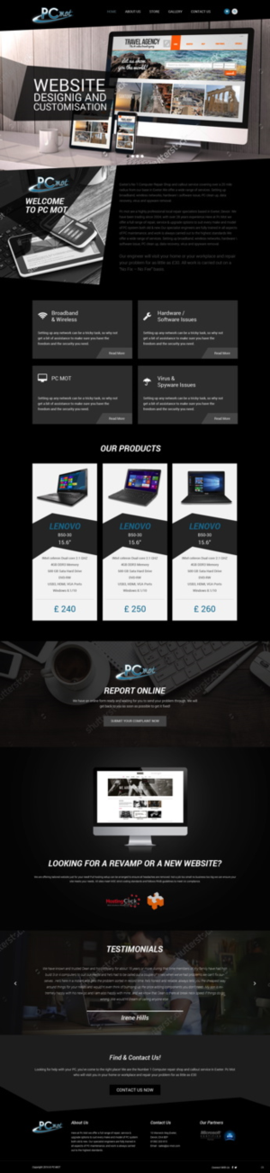 Web Design by pb for Pc Mot | Design: #10808361
