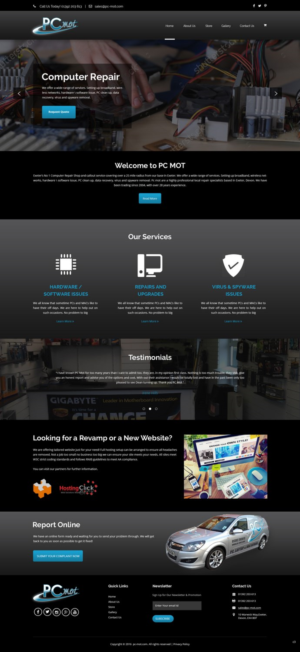 Web Design par pb pour Pc Mot | Design : #10811557