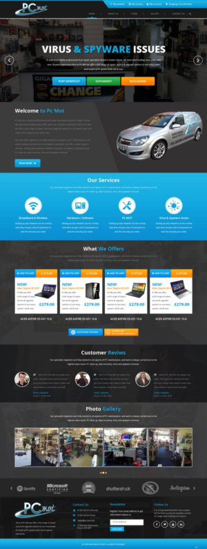 Diseño Web por pb para Pc Mot | Diseño: #10842671
