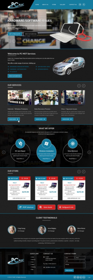 Diseño Web por pb para Pc Mot | Diseño: #10842672