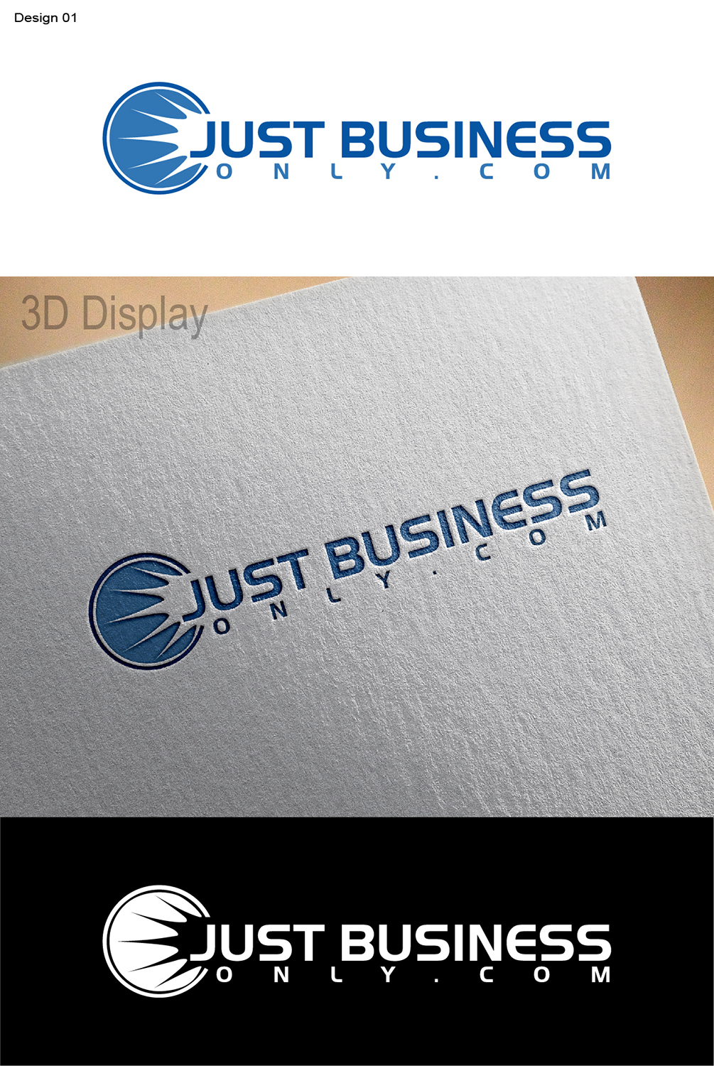 Logo Design by 3Guys for Just Business Only | Design #10807262