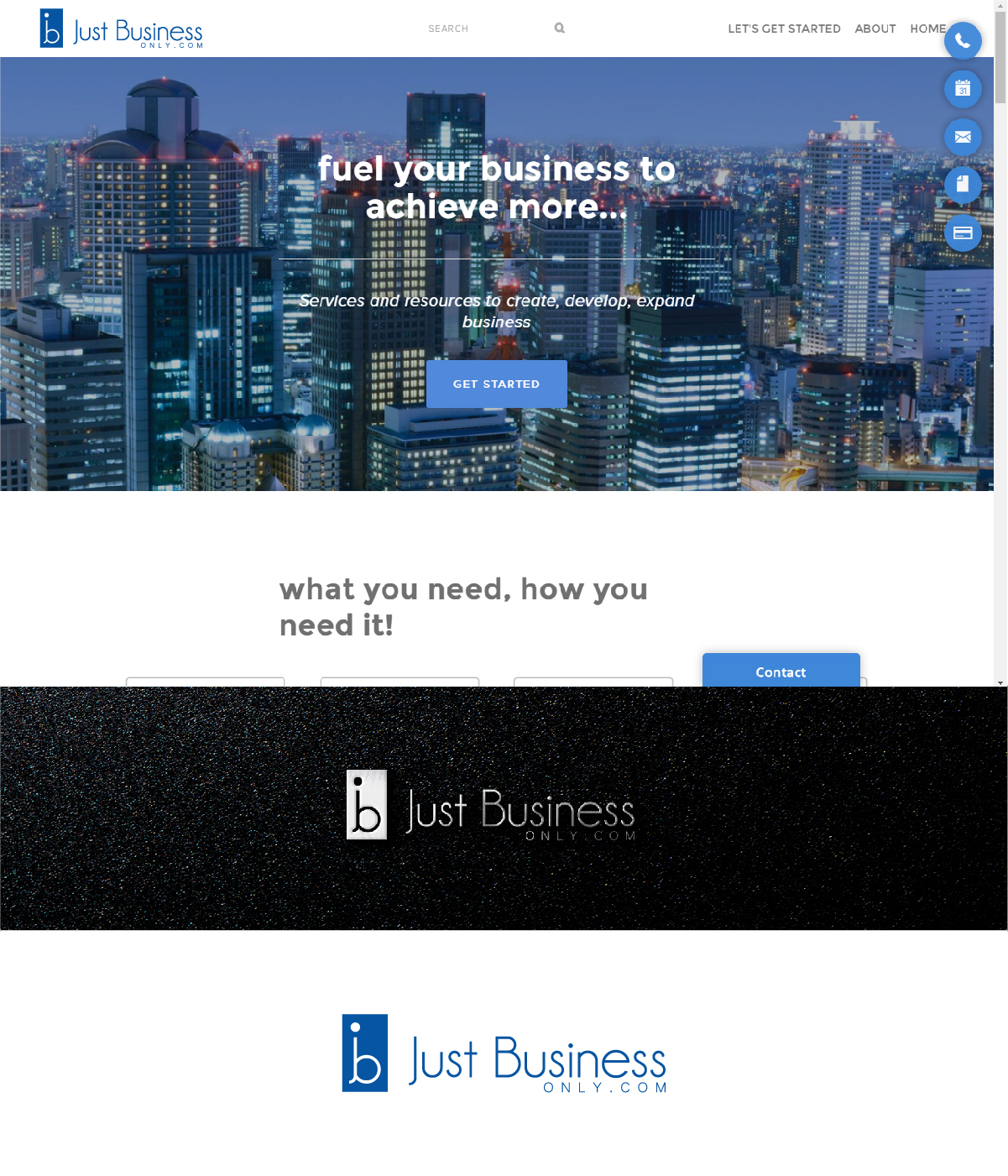 Logo Design by 3Guys for Just Business Only | Design #10807264