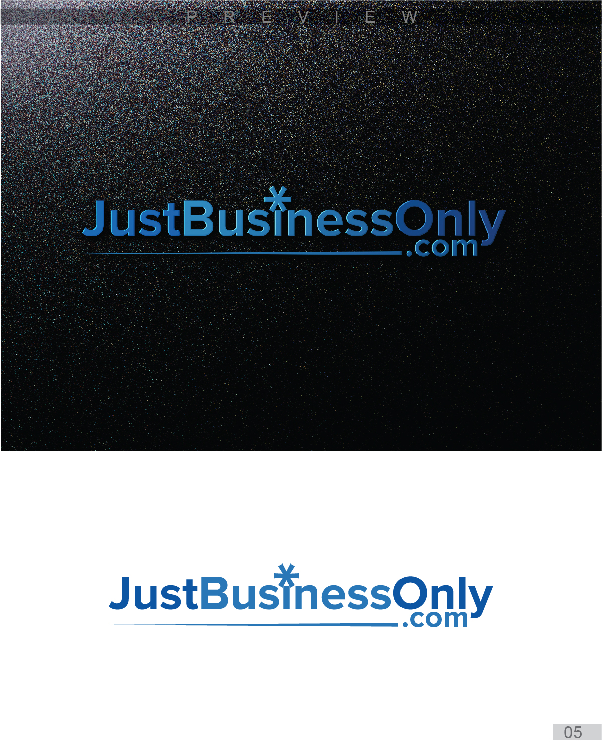 Logo Design by 3Guys for Just Business Only | Design #10825501