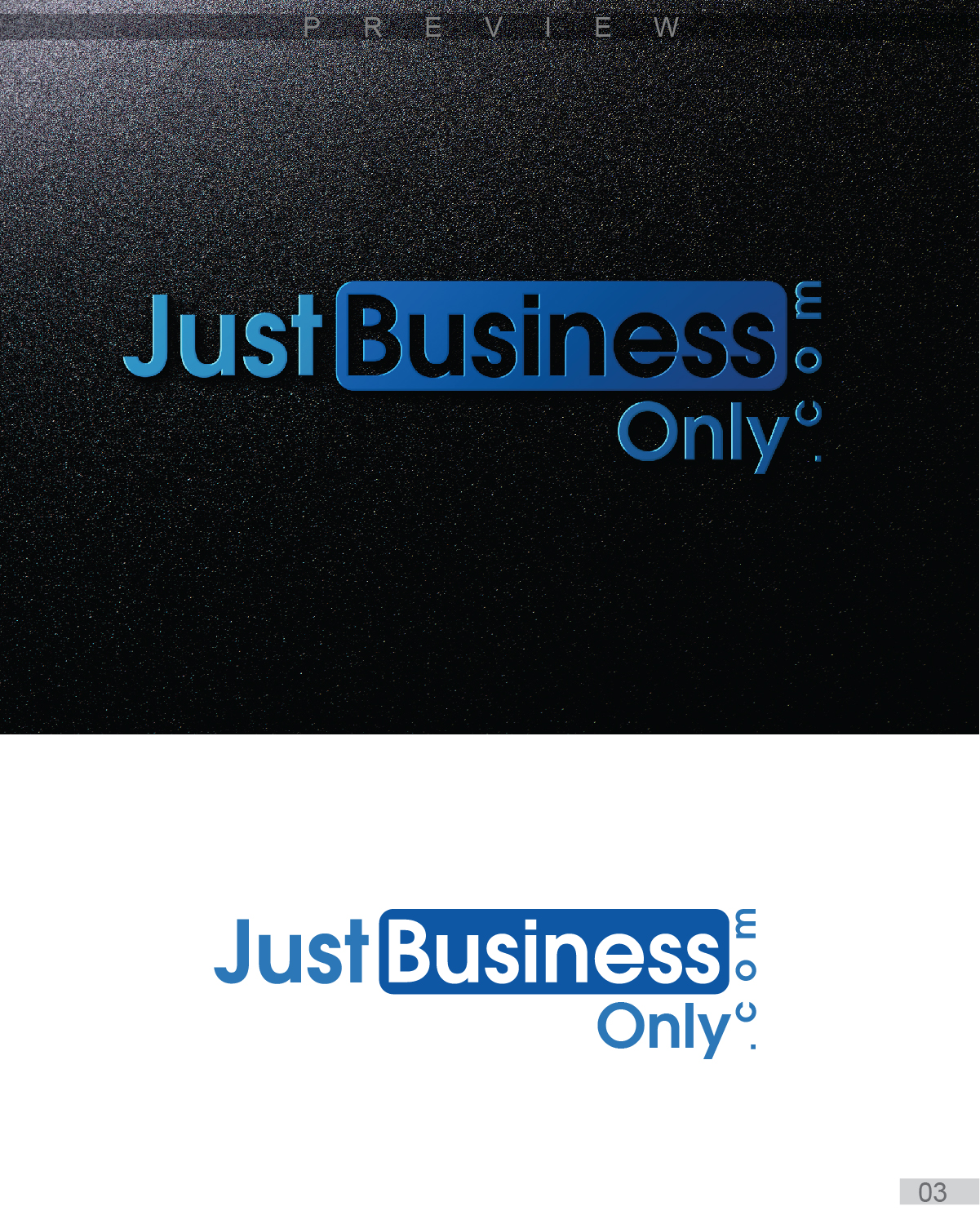 Logo Design by 3Guys for Just Business Only | Design #10825502