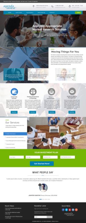 Web Design by webxvision for Agenda Invest AG | Design: #10841356