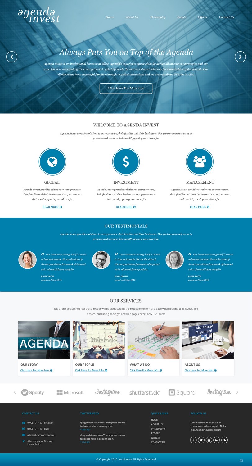 Web Design by pb for Agenda Invest AG | Design #10780961