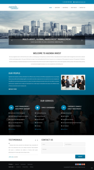 Web Design by pb for Agenda Invest AG | Design: #10780962