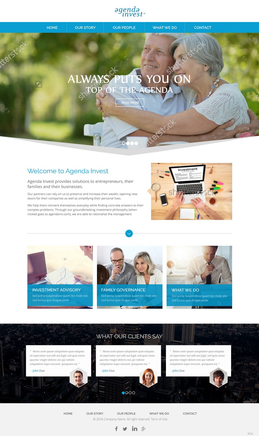 Web Design by pb for Agenda Invest AG | Design #10780966