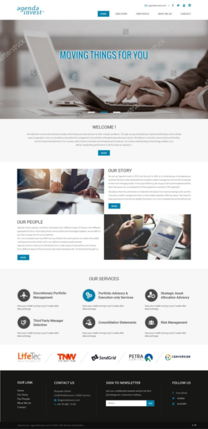 Web Design by pb for Agenda Invest AG | Design: #10793420