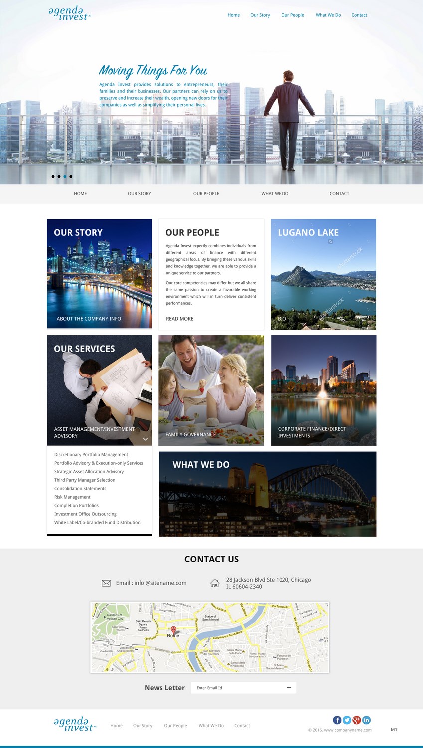 Web Design by pb for Agenda Invest AG | Design #10800881