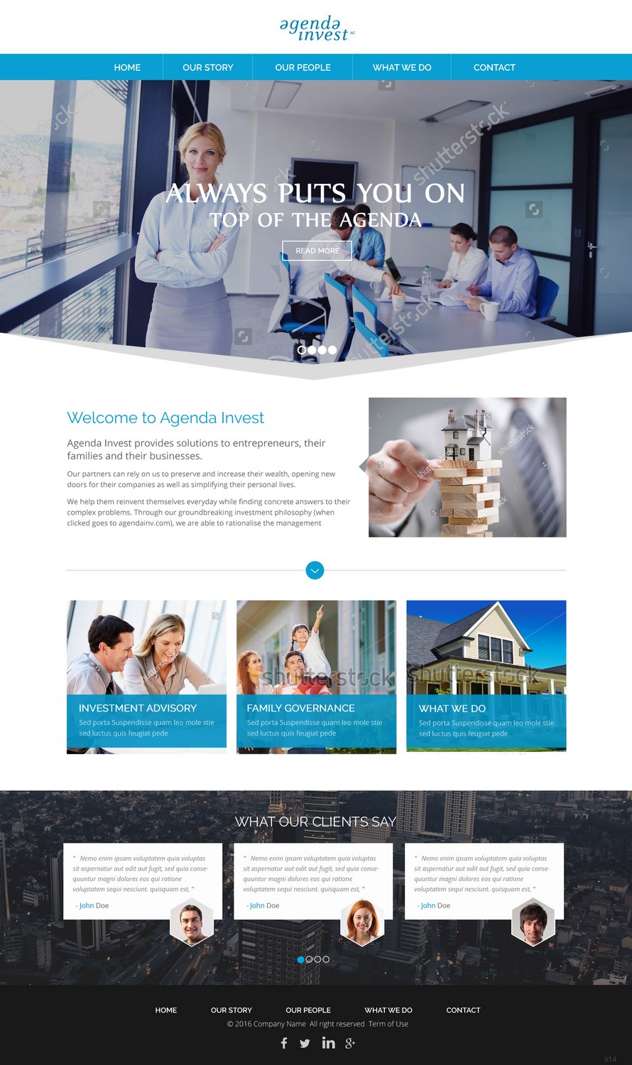 Web Design by pb for Agenda Invest AG | Design #10842448