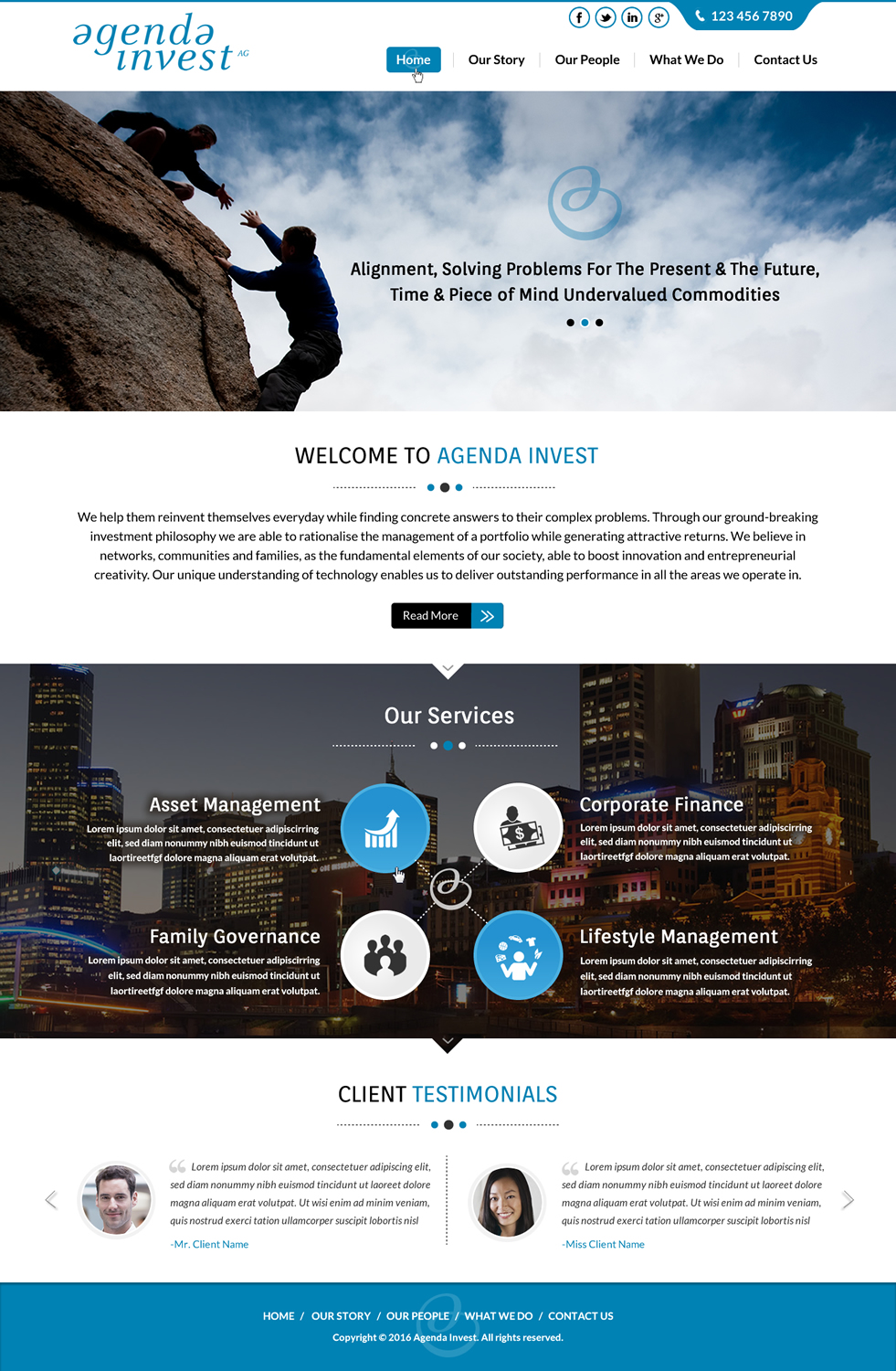 Web Design by Sbss for Agenda Invest AG | Design #10776172