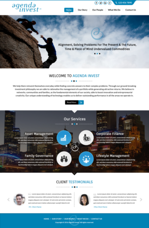 Web Design by Sbss for Agenda Invest AG | Design: #10776172