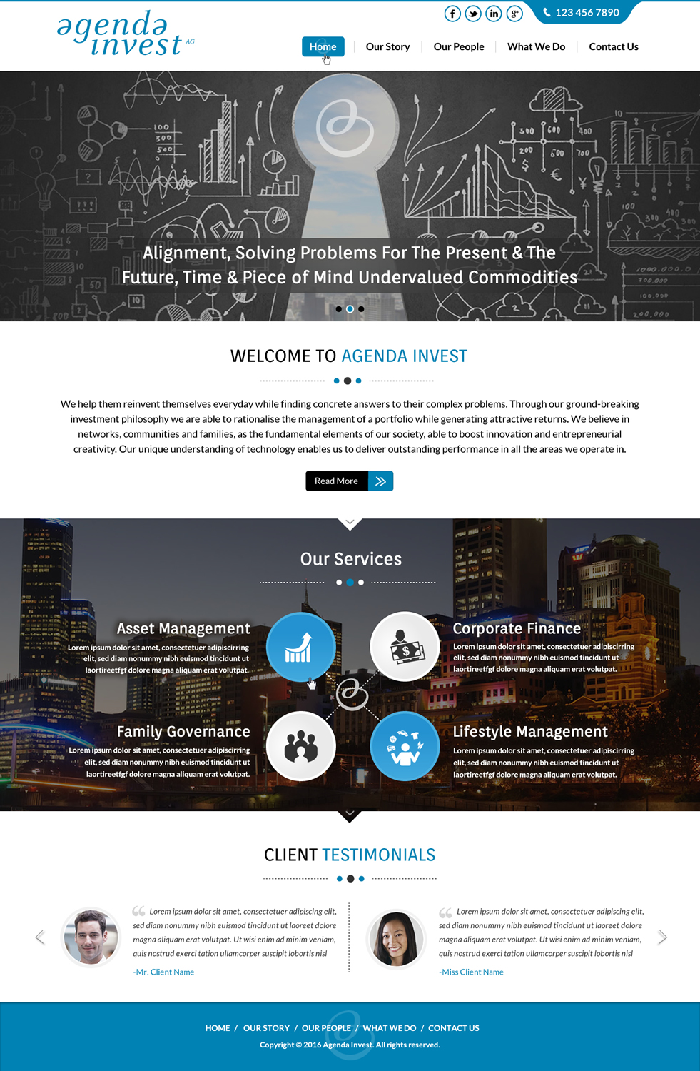 Web Design by Sbss for Agenda Invest AG | Design #10776173
