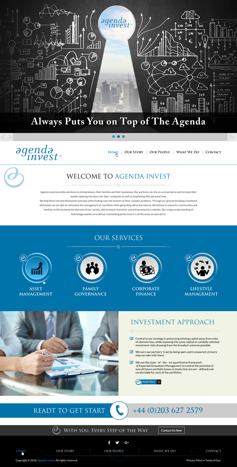 Web Design by Sbss for Agenda Invest AG | Design #10776175
